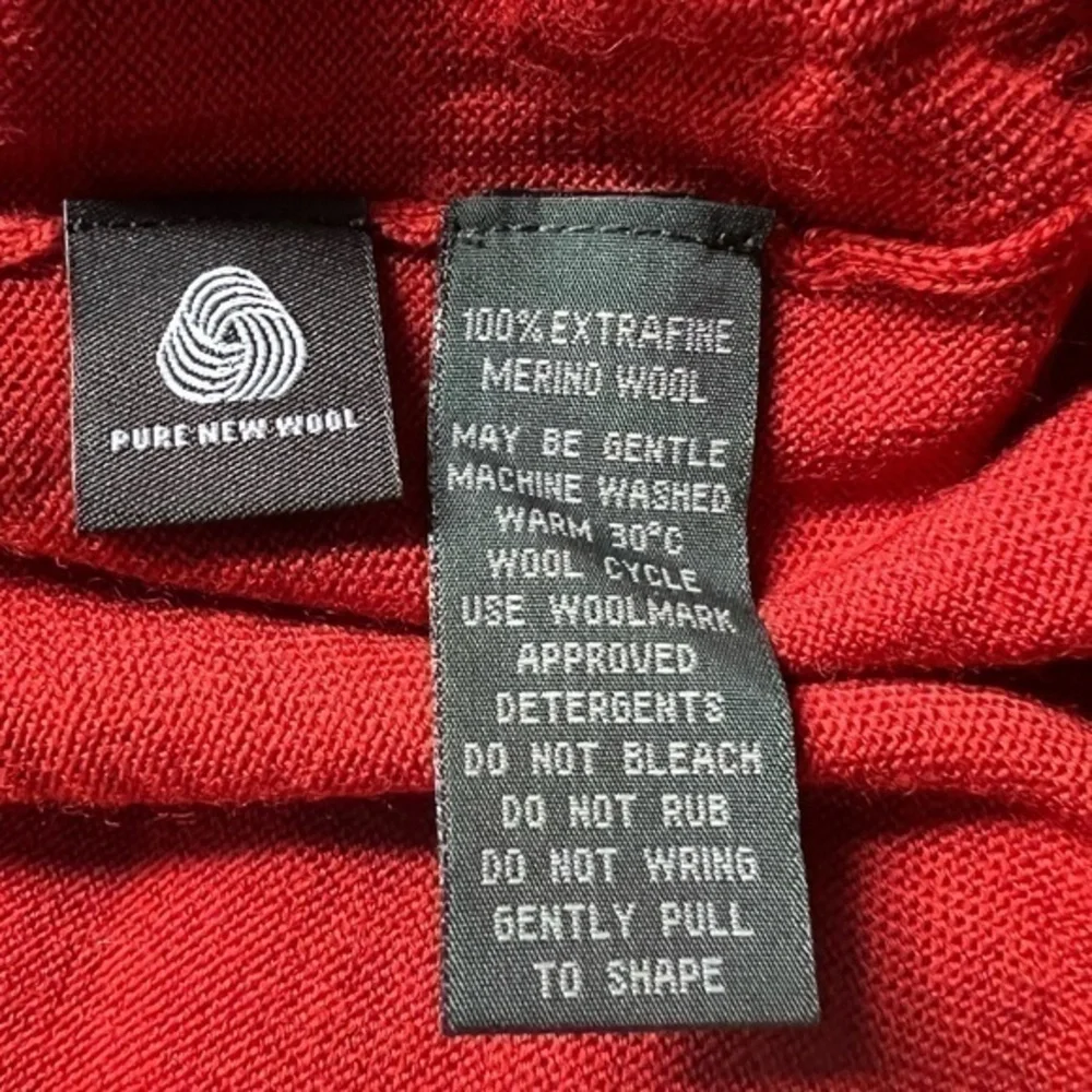 Rodd & Gunn Extrafine Merino Wool Solid Red Crewneck Pullover‎ Sweater Size XL